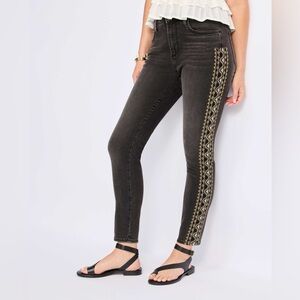 Driftwood | Jackie Women's Black Pocket Embellished Skinny Jeans Size 27